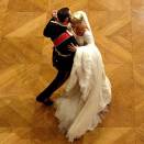 The bride and groom dancing the first waltz at The Royal Palace (Photo: Cornelius Poppe, Scanpix)